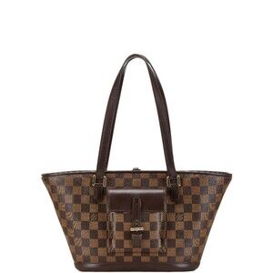 LOUIS VUITTON Brown Damier Leather Shoulder Bag